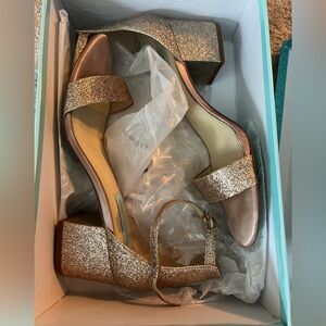Betsy Johnson sparkly heels.